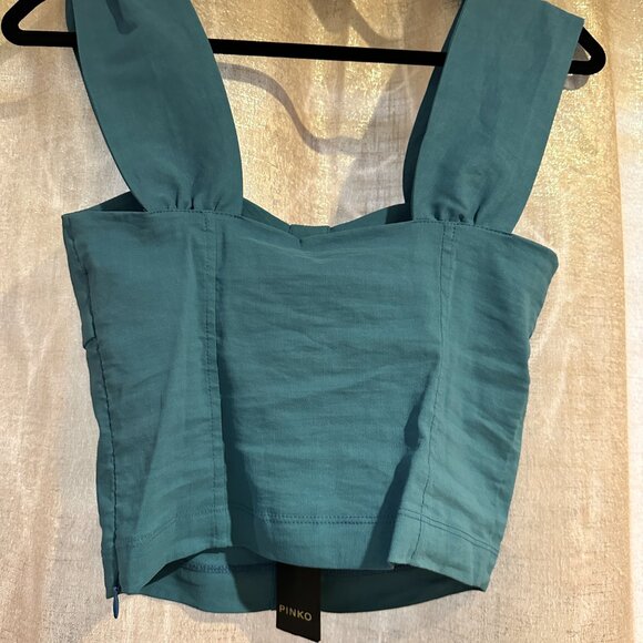 Pinko Carletto Top Light Blue - Size 40 - Picture 2 of 4